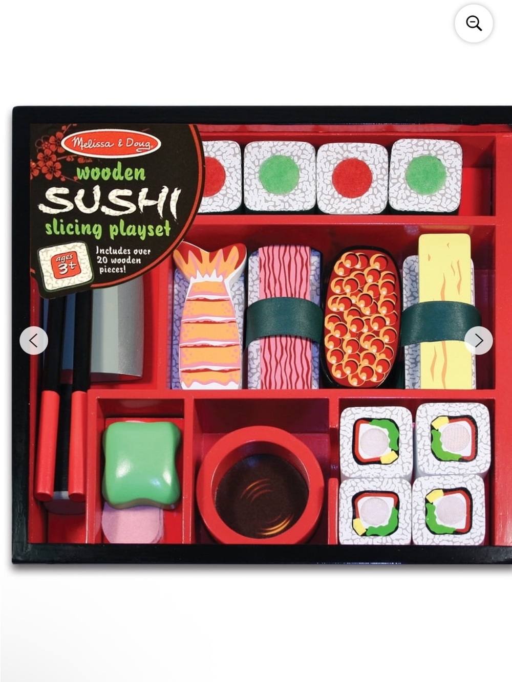 New Melissa & Doug Wooden Sushi Slicing Playset